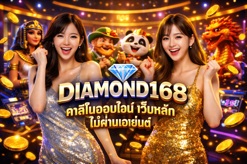 DIAMOND168 คาสิโนออนไลน์ เว็บหลัก ไม่ผ่านเอเย่นต์